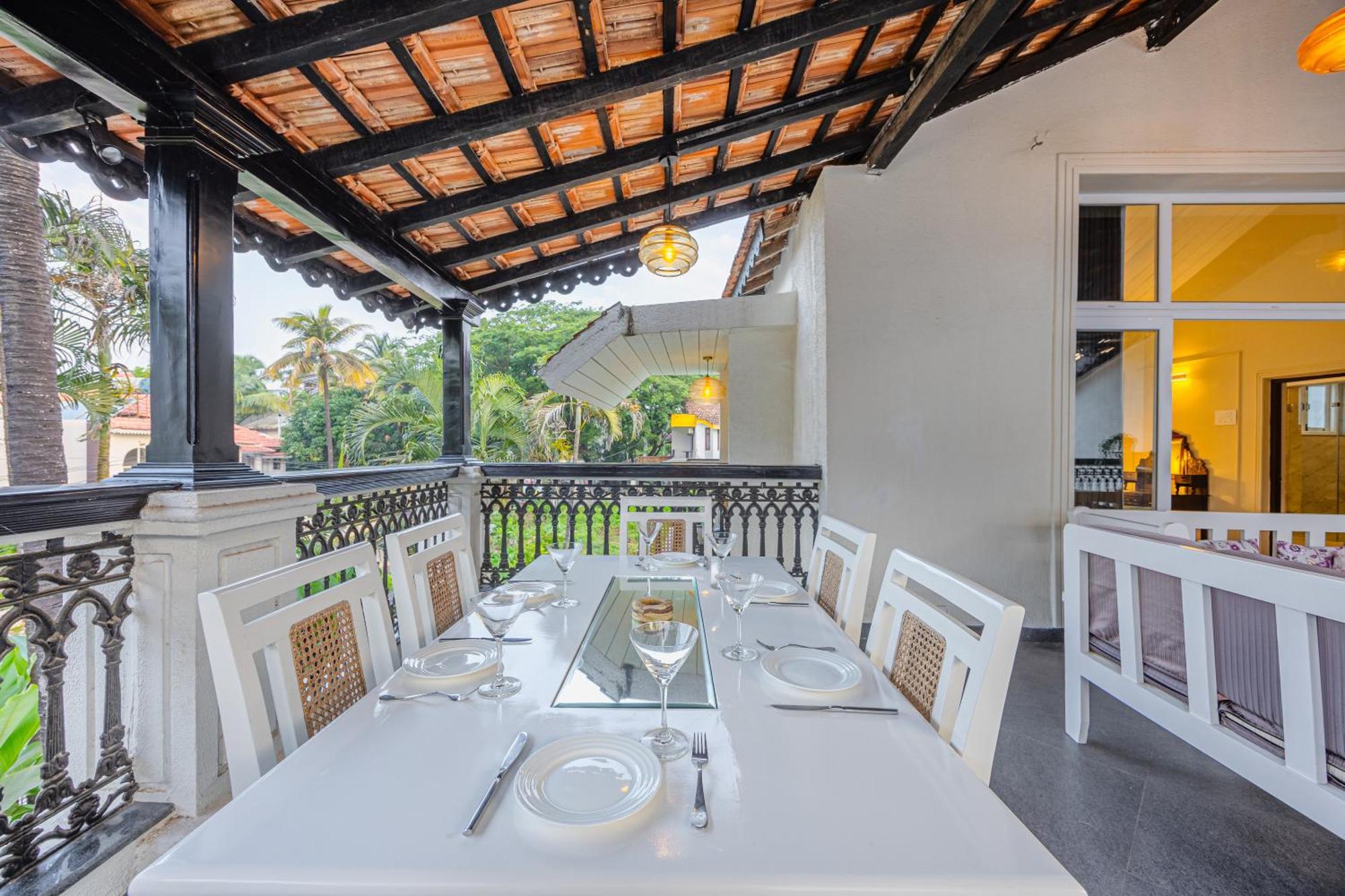 Elivaas 4 Bhk Villa Near Beach With Private Pool & Bar - Casa Boa Vida แคนโดลิม ภายนอก รูปภาพ
