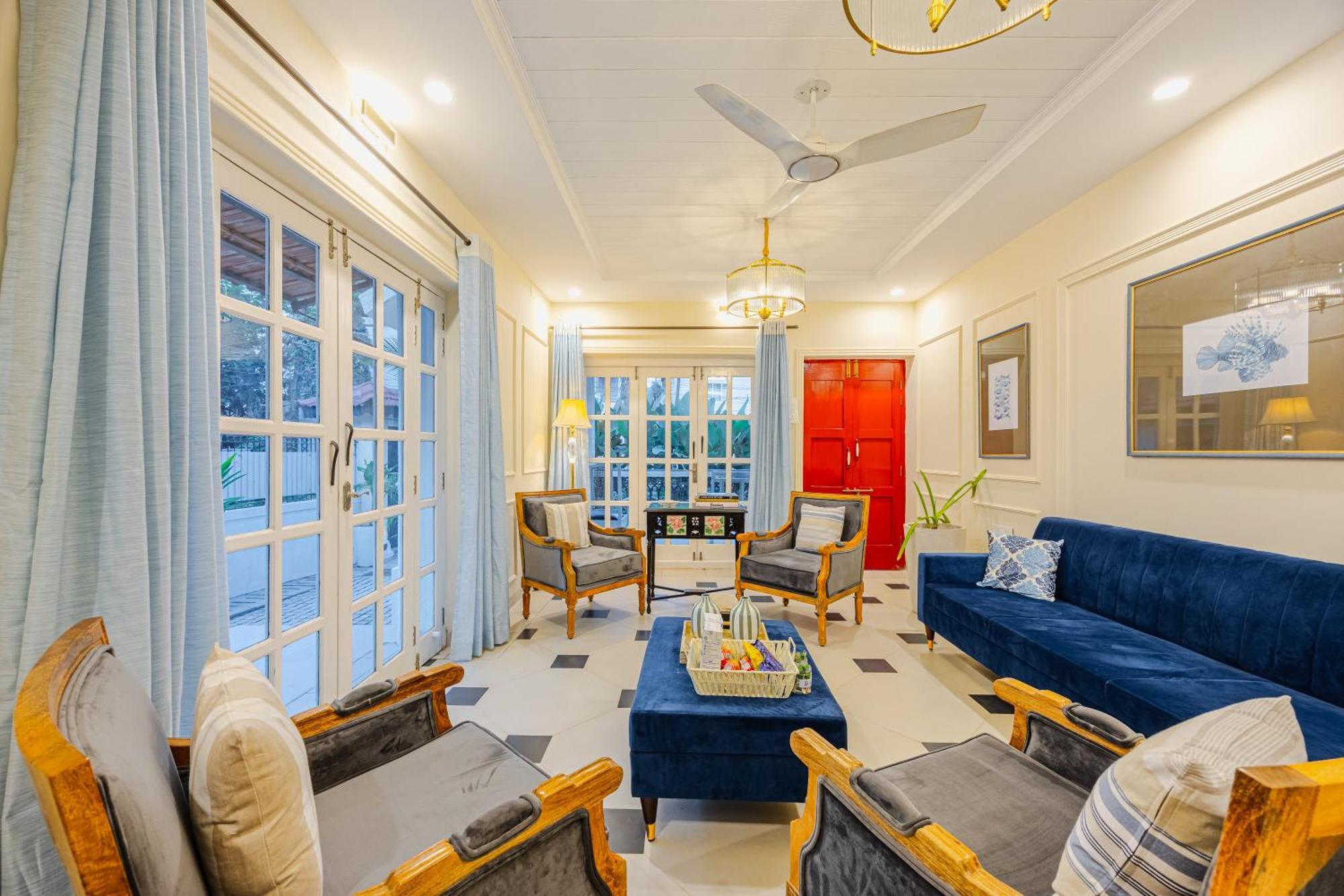 Elivaas 4 Bhk Villa Near Beach With Private Pool & Bar - Casa Boa Vida แคนโดลิม ภายนอก รูปภาพ
